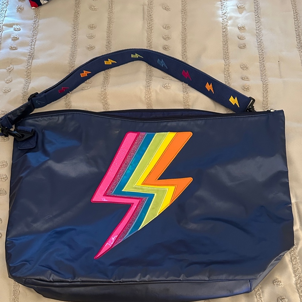 Rainbow Lightning Bolt Kids Duffel Bag